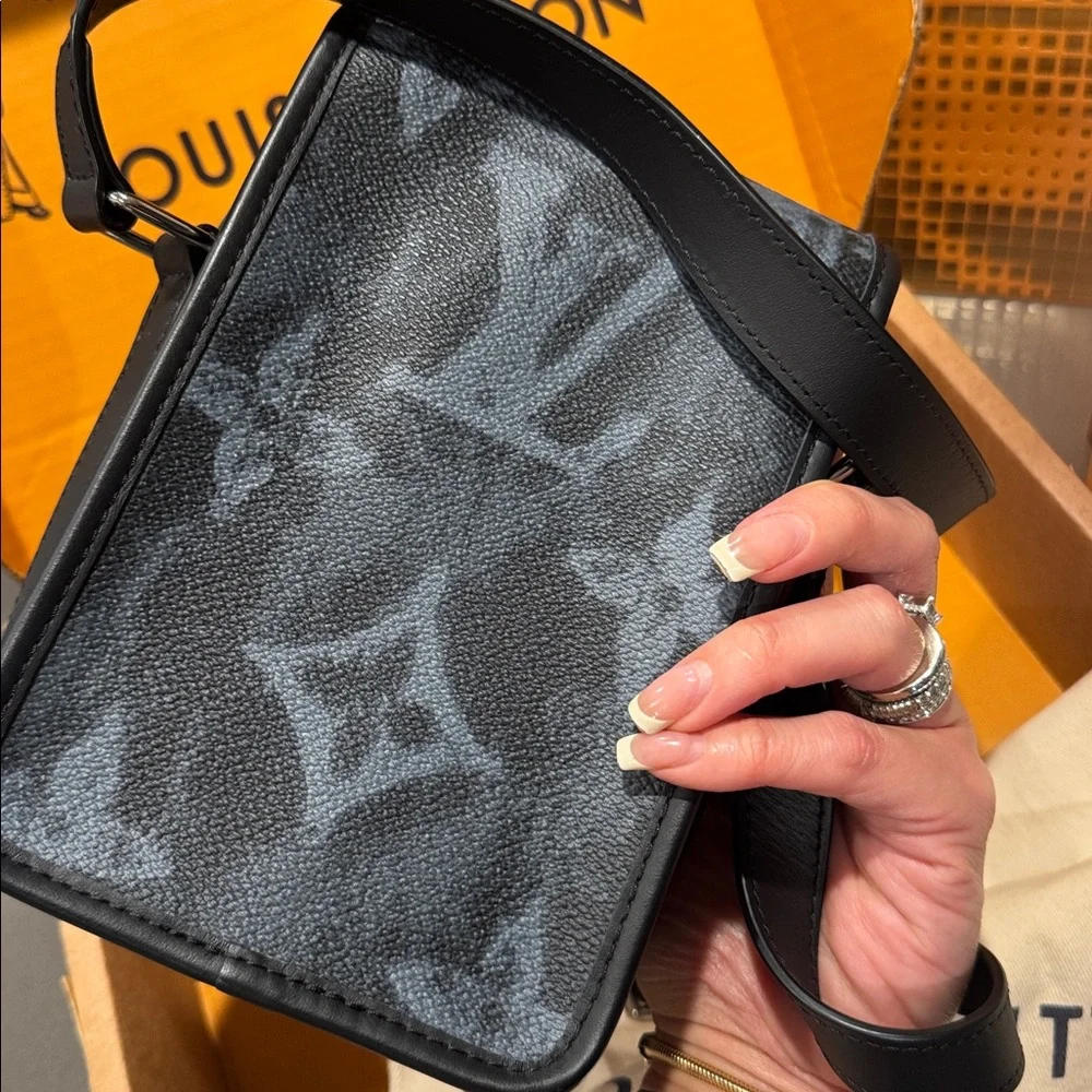 Authentic Louis Vuitton Monogram Pastel Nano Amazone Messenger Black